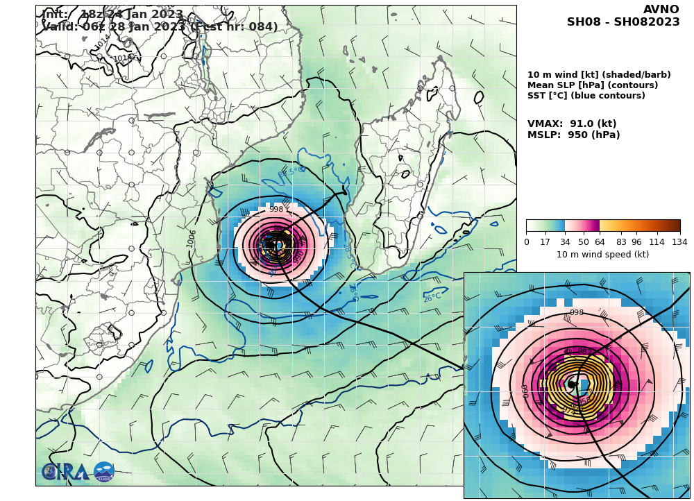 TC 08S(CHENESO): +35knots/24h, forecast to peak at CAT 3 US by 72h// Invest 90B//GTHO maps// 2503utc
