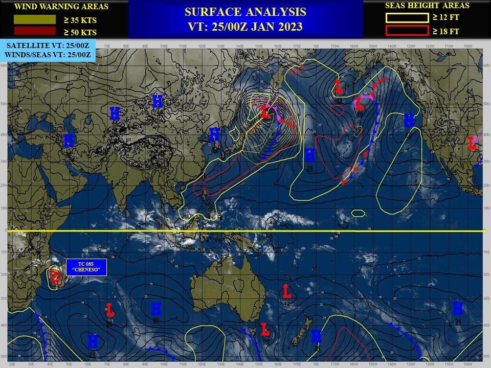 TC 08S(CHENESO): +35knots/24h, forecast to peak at CAT 3 US by 72h// Invest 90B//GTHO maps// 2503utc
