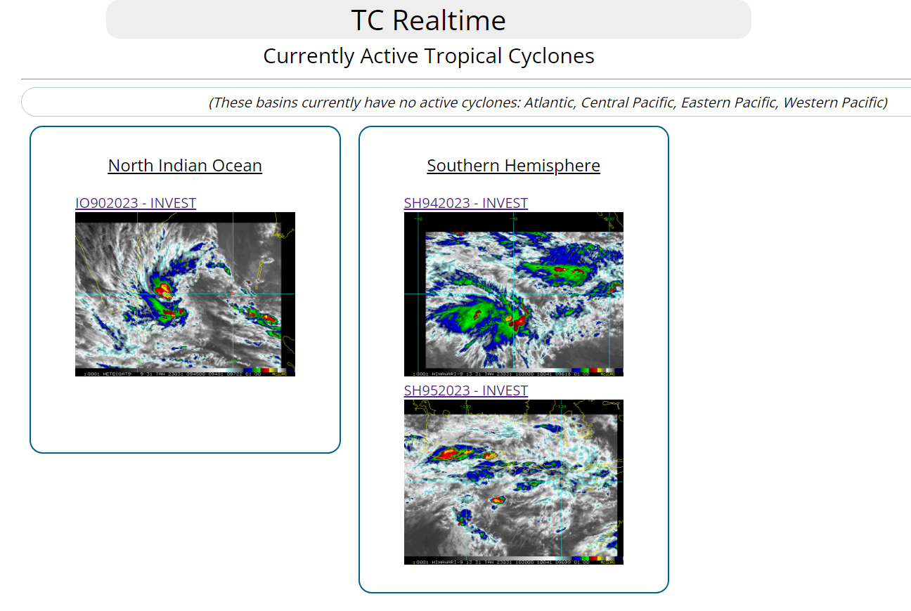 Invest 90B: Tropical Cyclone Formation Alert//Invest 94S and Invest 95S//Ecmwf: 10 Day  Storm Tracks// 3109utc