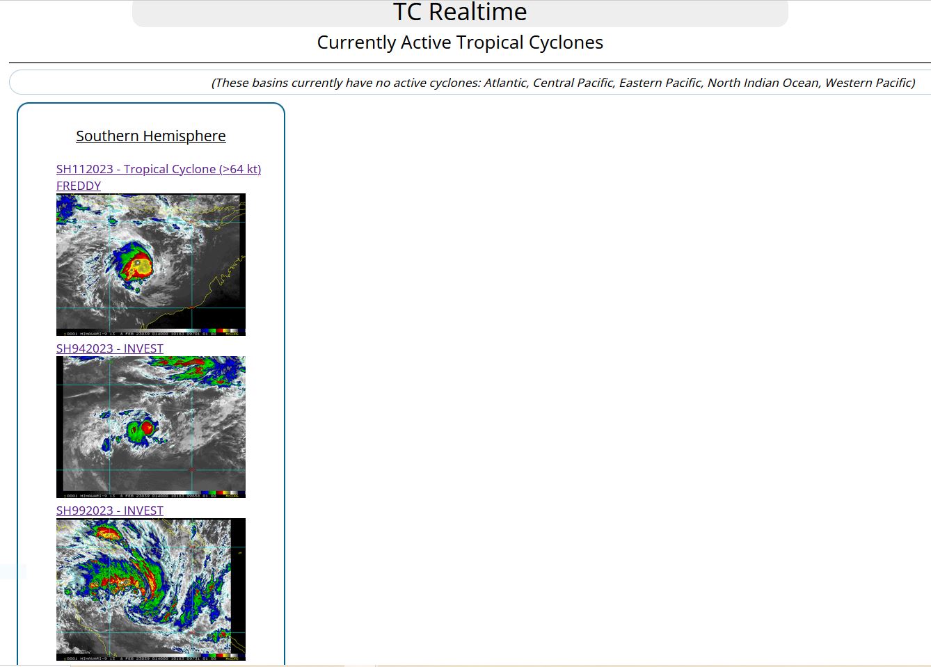 Southern Hemisphere: more active: CAT 2 US TC 08S(FREDDY)//TC 12P(GABRIELLE) intensifying//Invest 94S//3 week GTHO maps//0803utc