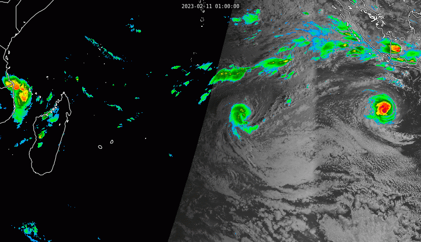 TC 13S(DINGANI) to peak at 70knots/CAT 1 US by 36h//TC 11S(FREDDY) to reach CAT 3 US by 36h//12P(GABRIELLE) subtropical//1109utc