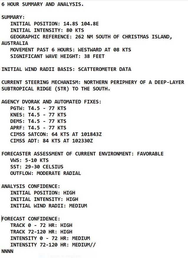 TC 13S(DINGANI) to peak at 70knots/CAT 1 US by 36h//TC 11S(FREDDY) to reach CAT 3 US by 36h//12P(GABRIELLE) subtropical//1109utc