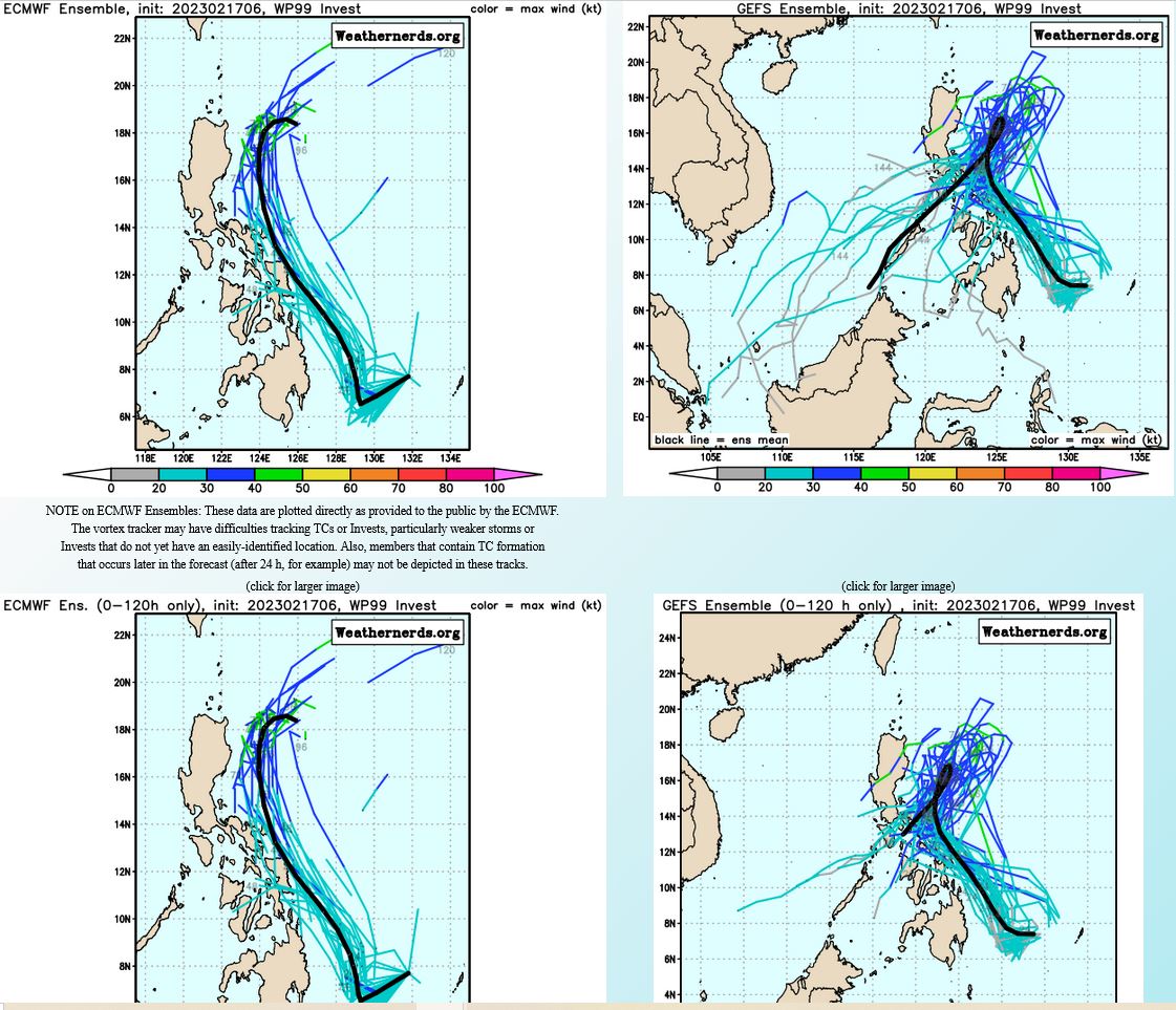 GLOBAL MODELS ARE IN GENERAL AGREEMENT THAT 99W WILL HAVE  LITTLE DEVELOPMENT AS IT TRACKS WEST-NORTHWESTWARD OVER THE NEXT 48  HOURS.