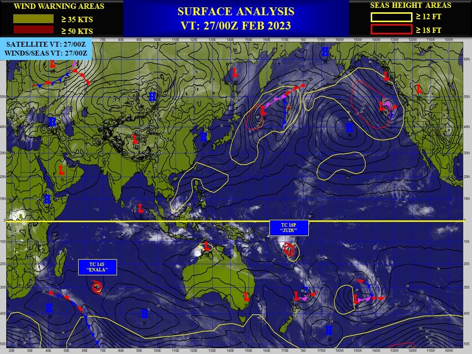 TC 15P(JUDY) intensifying to CAT 1 US by 24h approaching Port Vila//TC 14S(ENALA) surviving//TC 11S(FREDDY)over-land remnants//2709utc