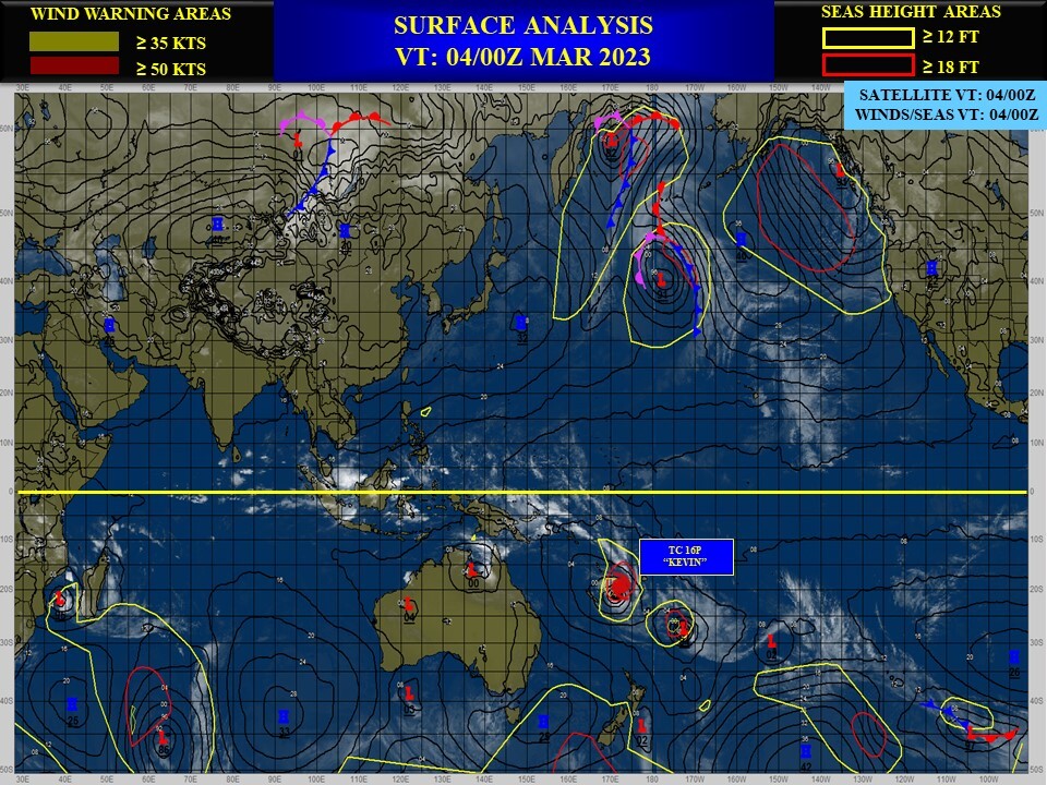 TC 16P(KEVIN) Super Typhoon Intensity//Remnants 11S(FREDDY) Tropical Cyclone Formation Alert//15P(JUDY) subtropical//0403utc