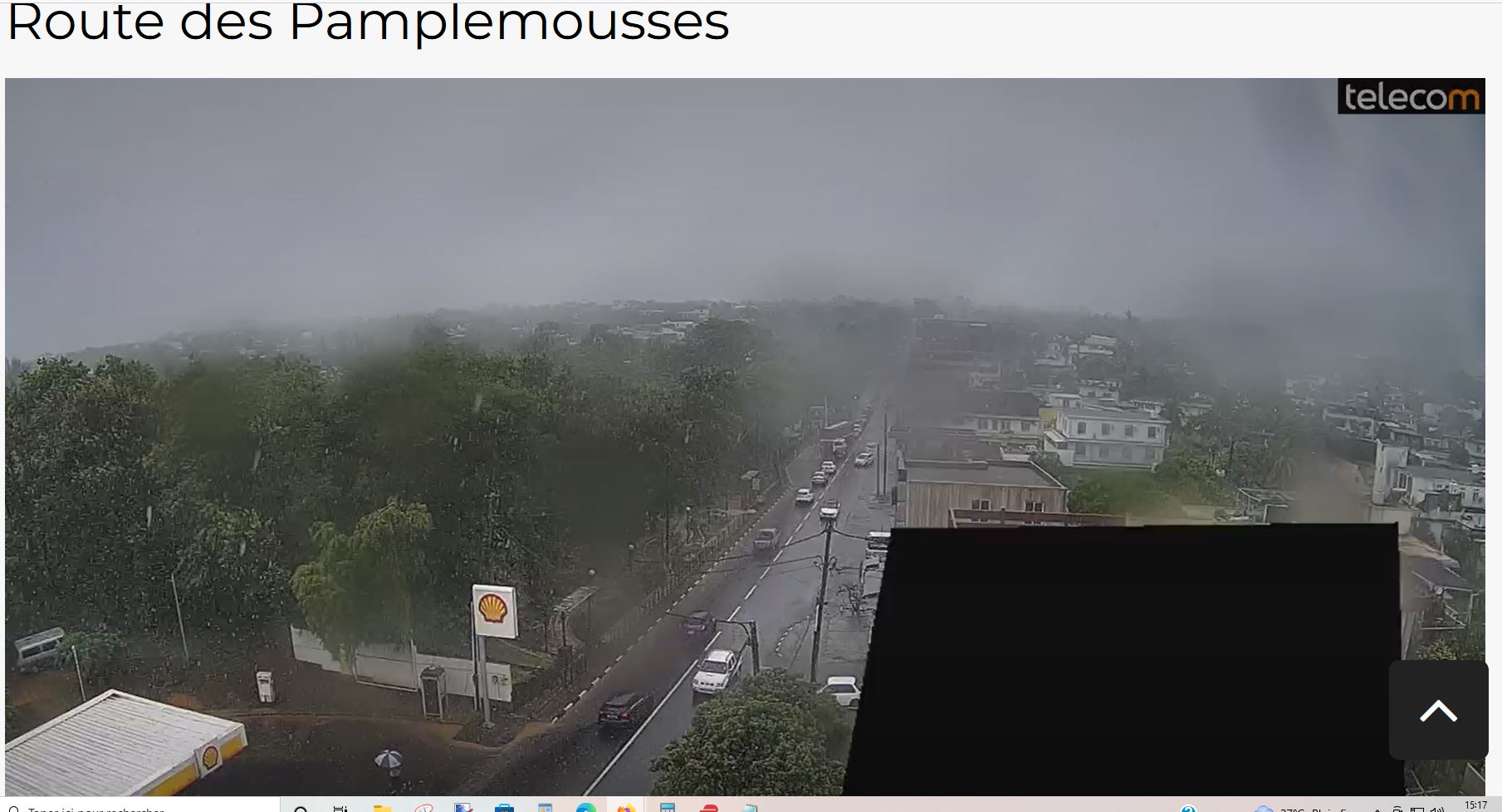 MAURICE: Avis de Pluies Torrentielles en début d'après midi, précipitations particulièrement intenses sur la région de Port Louis//0617h30