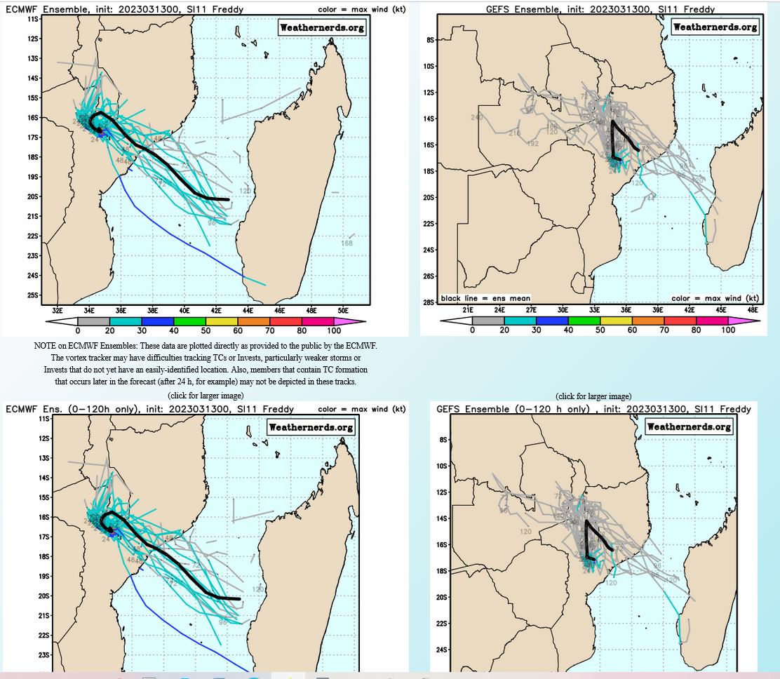 Invest 91P: Tropical Cyclone Formation Alert//Invest 90P//TC 11S(FREDDY) over-land remnants//Invest 99P//1306utc