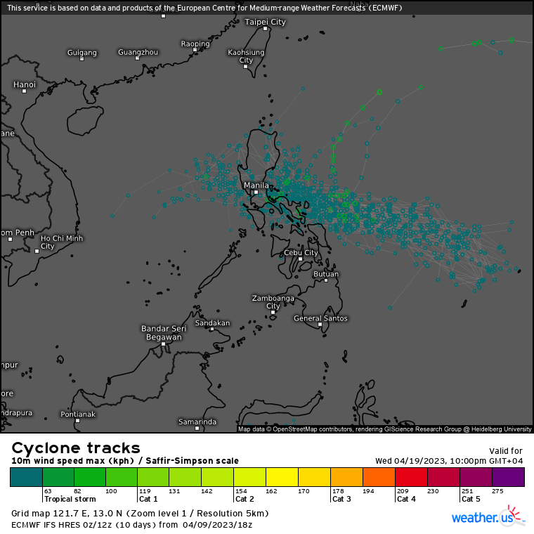 90W gradually developing approaching the Philippines //TC 18S forecast to be a powerful CAT 4 US by 72h and landfall East of Pardoo//1003utc