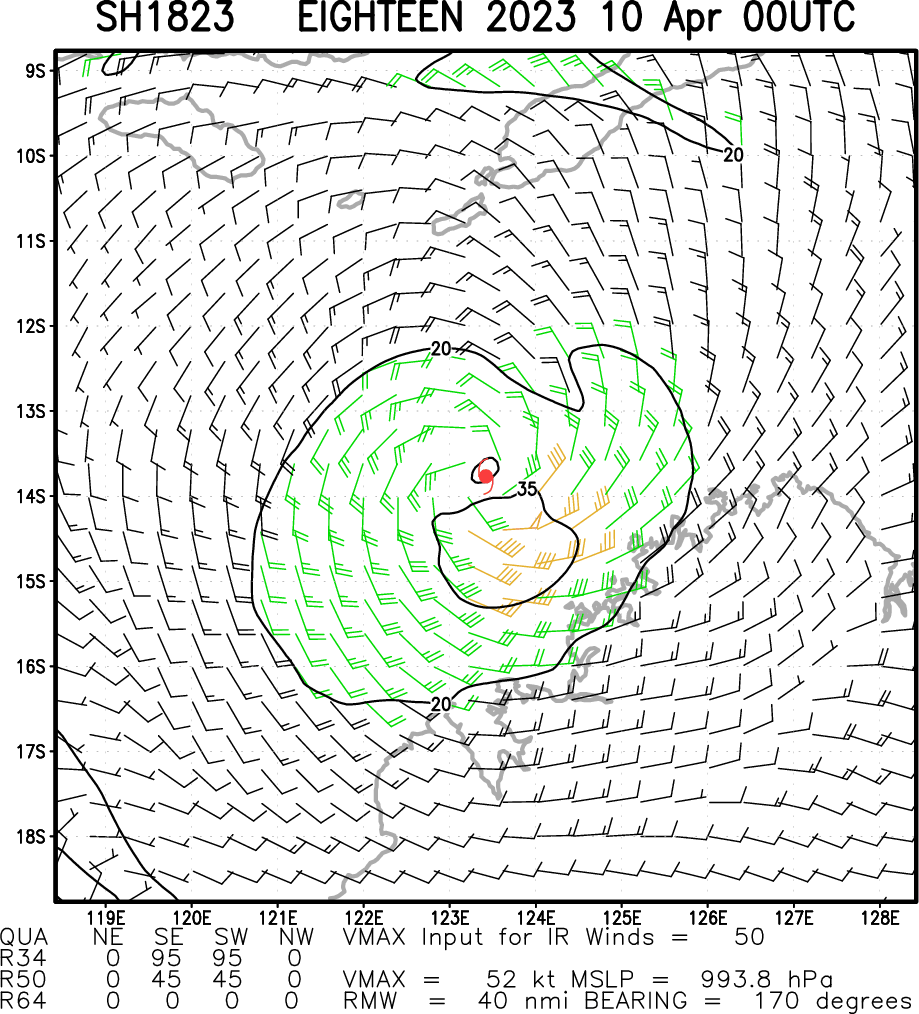 90W gradually developing approaching the Philippines //TC 18S forecast to be a powerful CAT 4 US by 72h and landfall East of Pardoo//1003utc