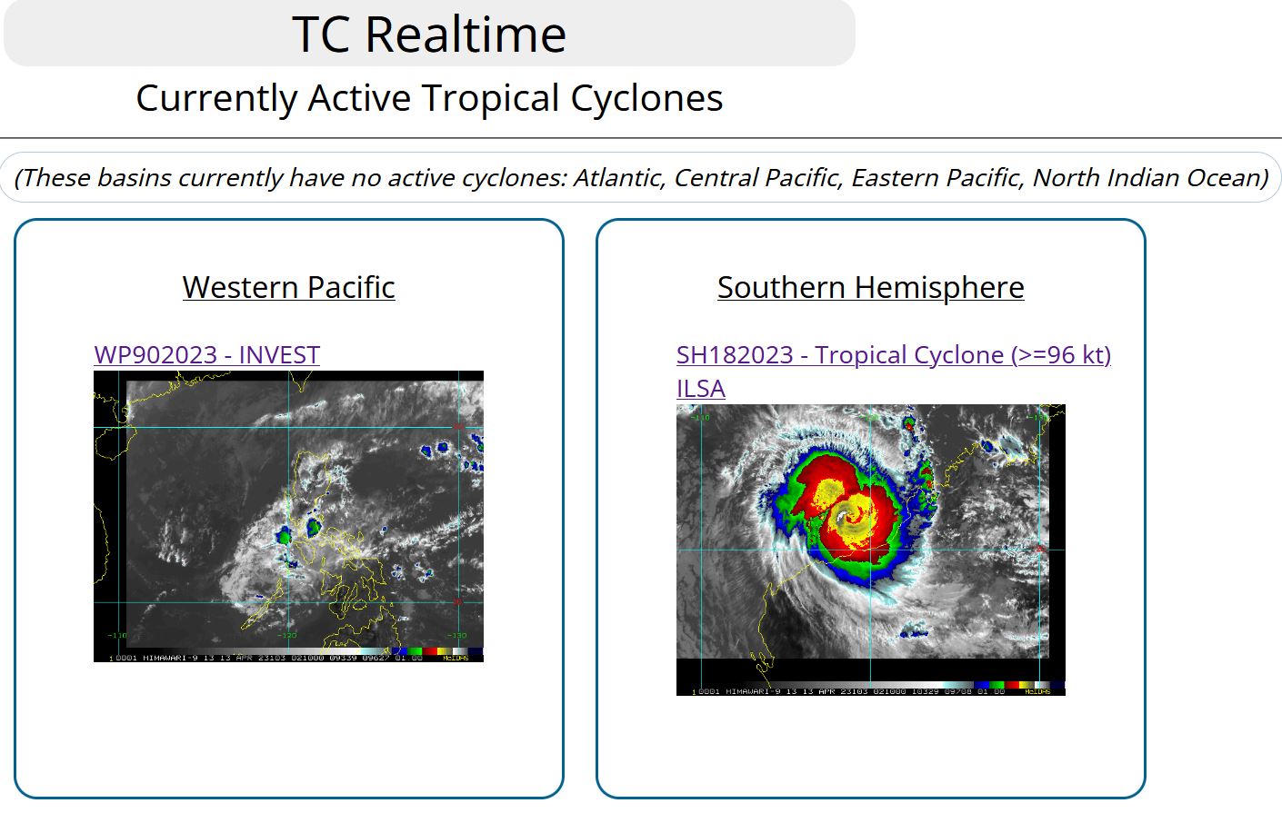 TC 18S(ILSA) to reach Super Typhoon intensity within 12hours before landfall between Pardoo and Wallal Downs(WA)//Invest 90W// 1303utc