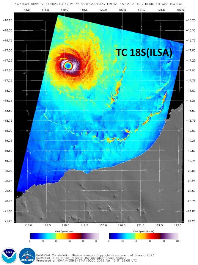 TC 18S(ILSA) to reach Super Typhoon intensity within 12hours before landfall between Pardoo and Wallal Downs(WA)//Invest 90W// 1303utc