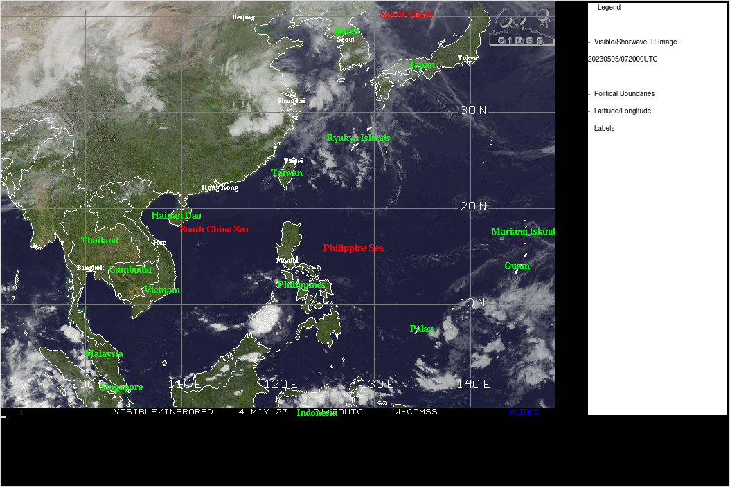 Invest 93W// Invest 95W// 3 week GTHO maps// 0506utc
