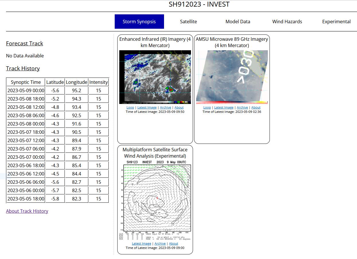 Invest 91B up-graded// Invest 91S// 0906utc