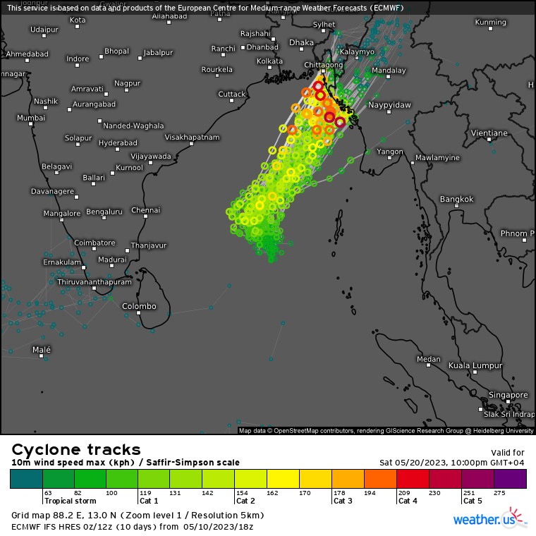 TC 01B is forecast to rapidly intensify after 24hours// 3 Week GTHO maps// 1103utc