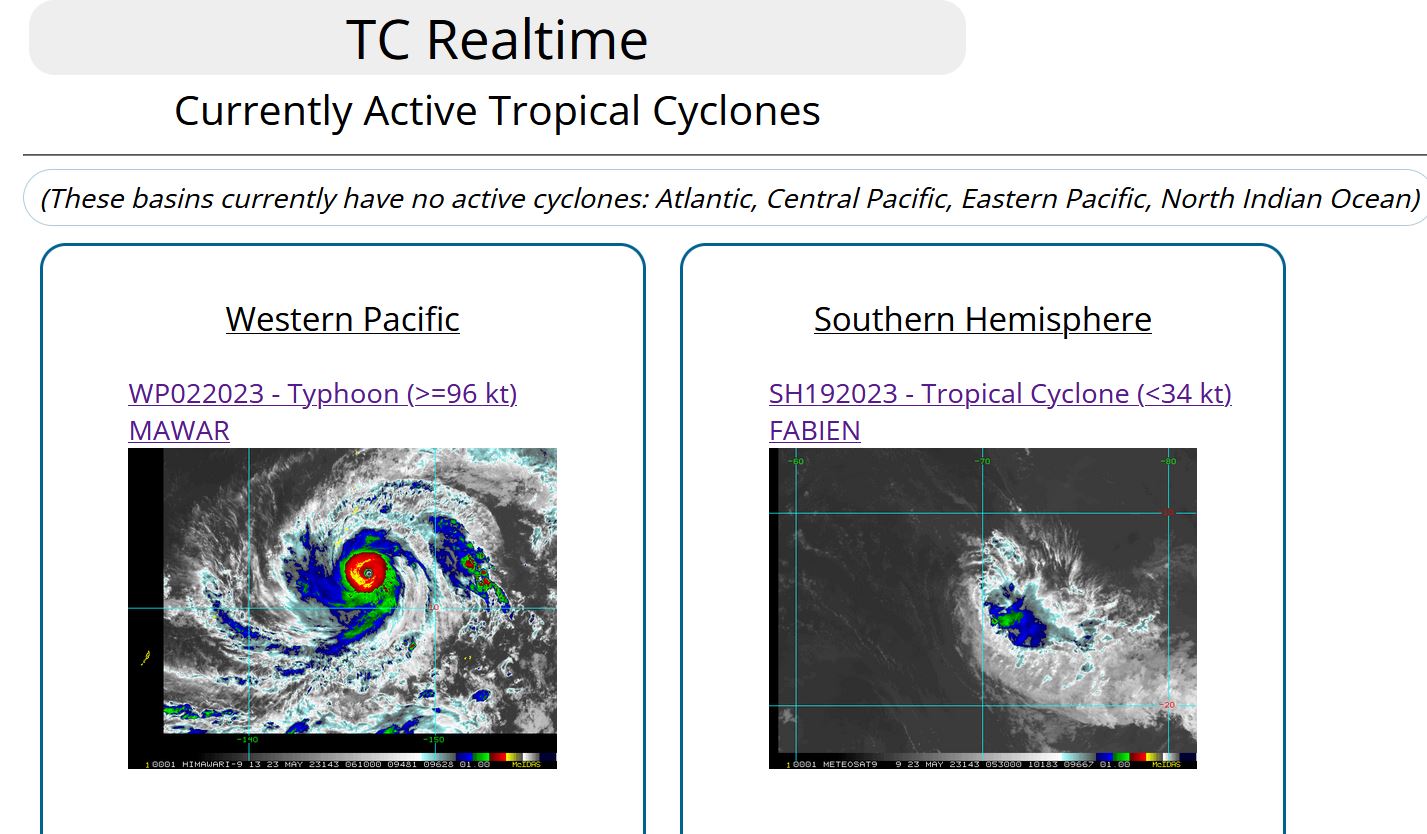 Super Typhoon 02W(MAWAR) bearing down on GUAM, direct hit forecast//2306utc