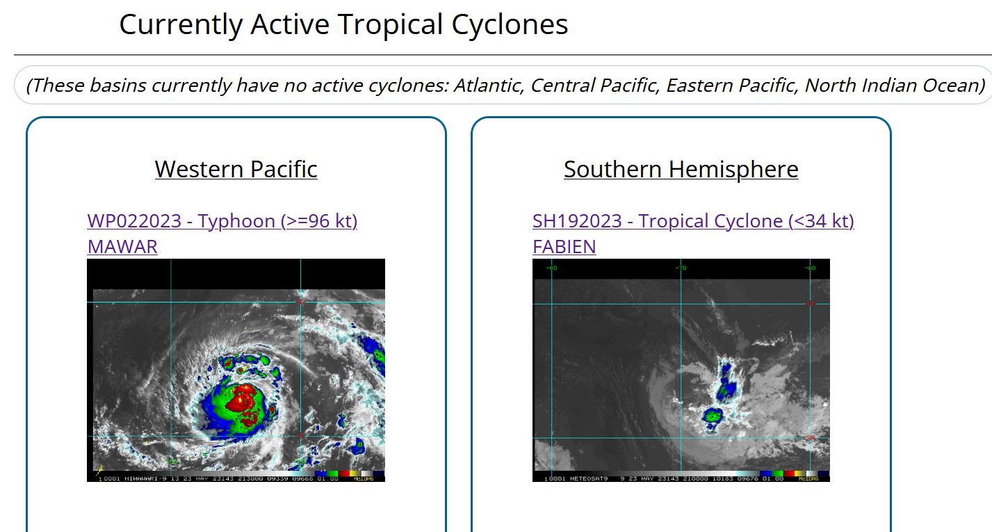 Powerful Typhoon 02W(MAWAR) CAT 4 US tracks over GUAM then re-intensifies over the Philippine Sea// 3 week GTHO maps// 2321utc Powerful Typhoon 02W(MAWAR) CAT 4 US tracks over GUAM then re-intensifies over the Philippine Sea// 3 week GTHO maps// 2321utc