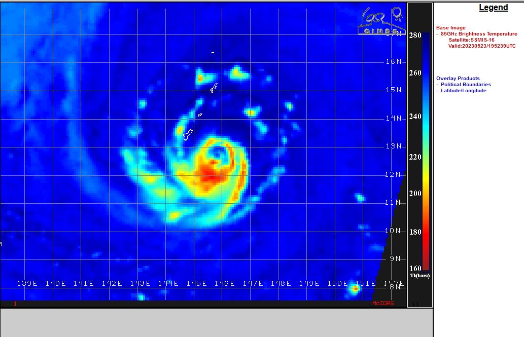 Powerful Typhoon 02W(MAWAR) CAT 4 US tracks over GUAM then re-intensifies over the Philippine Sea// 3 week GTHO maps// 2321utc