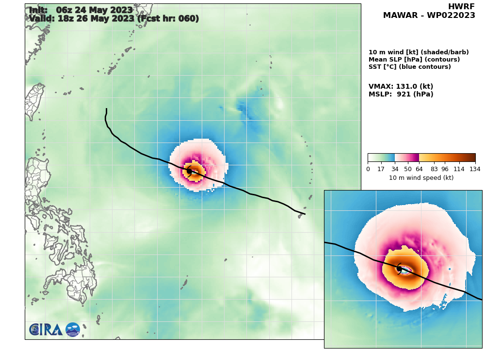 Super Typhoon 02W(MAWAR) set to peak over the Philippine Sea//Remnants of TC 19S(FABIEN)//2421utc