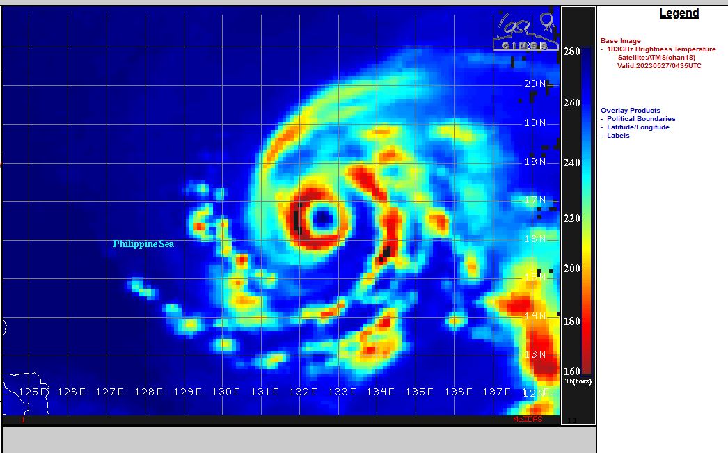 Super Typhoon 02W(MAWAR) current intensity may be under-estimated, erratic track possible after 72hours//2709UTC