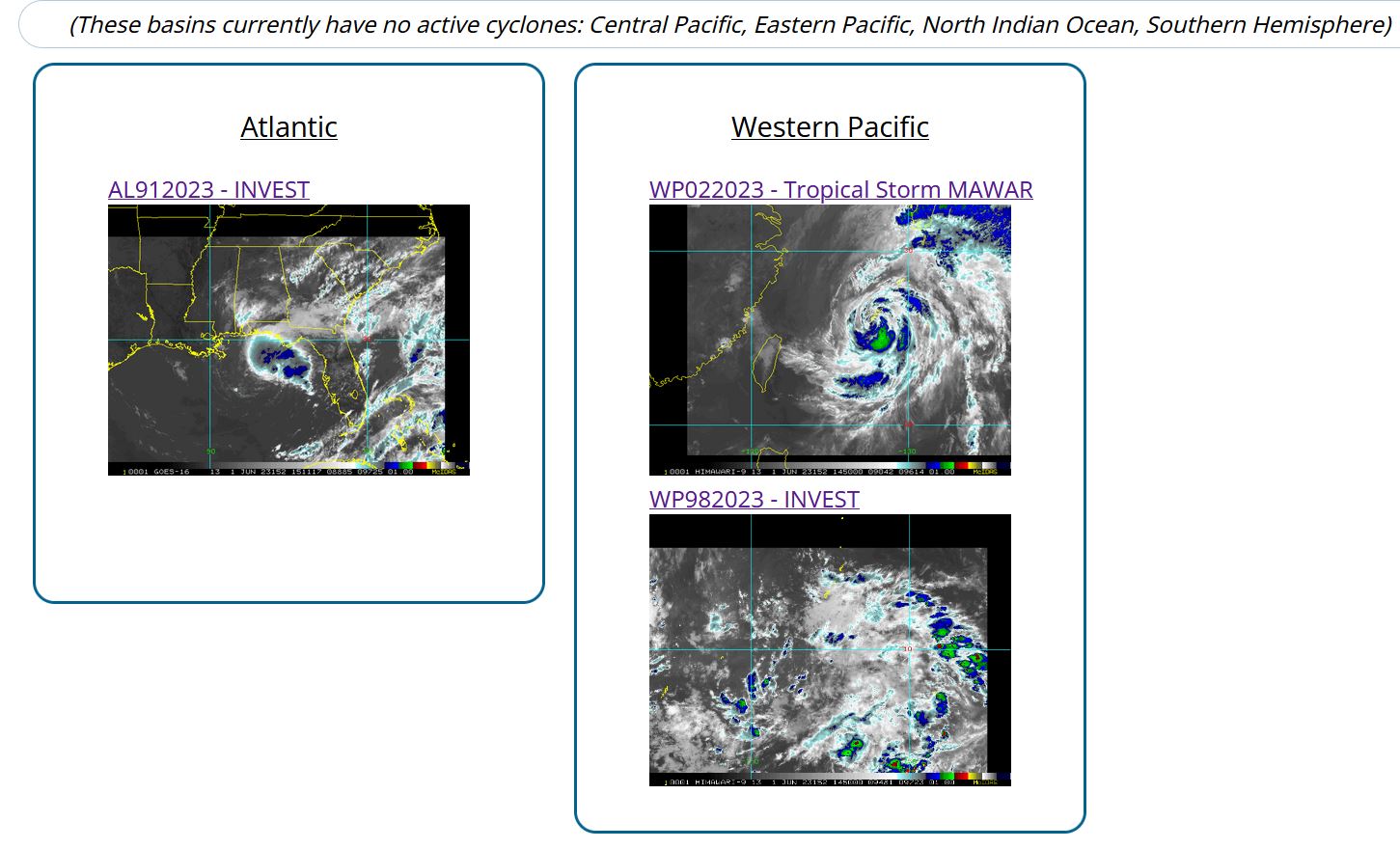 TS 02W(MAWAR) clipping OKINAWA accelerating Northeastward and becoming ET//Invest 98W// Invest 91L//0115utc