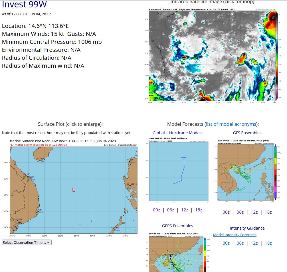 Invest 98W up-graded// Invest 99W// 0415utc