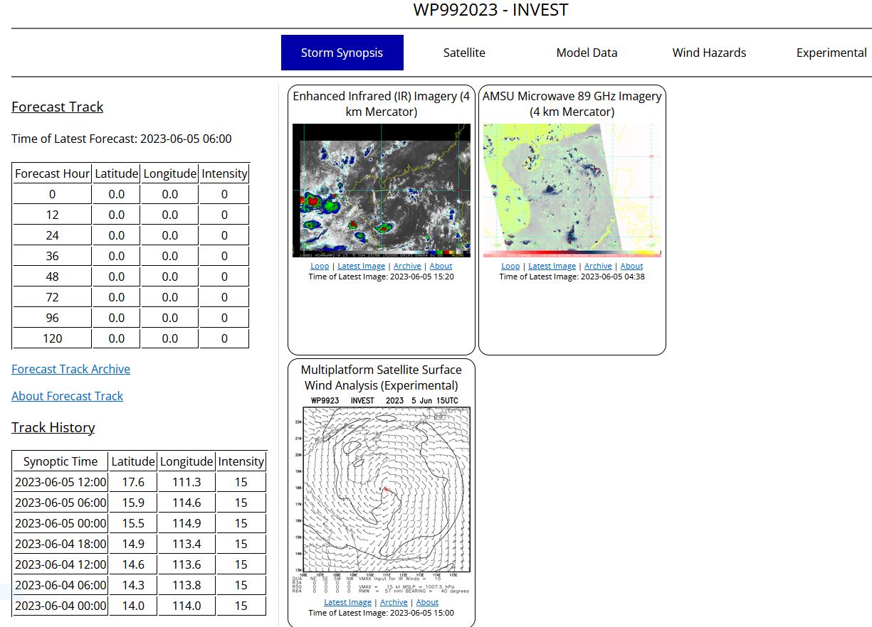 Tropical Cyclone Formation Alert issued for Invest 98W and Invest 92A//0515utc