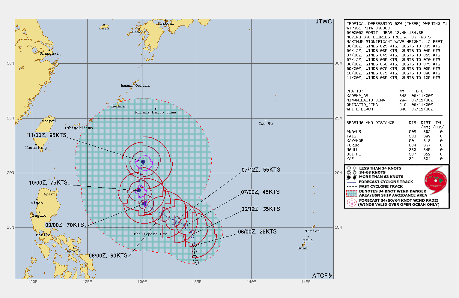 03W forecast to reach Typhoon intensity within 72h// Invest 92A expected to intensify next 72h//Invest 99W//0603utc