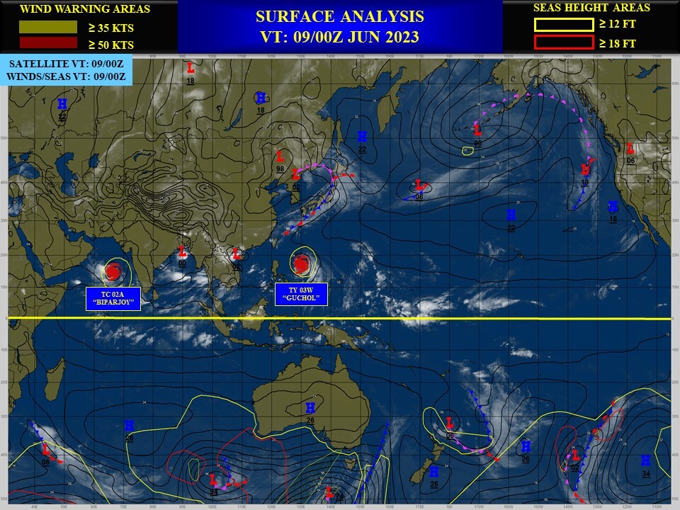 TY 03W(GUCHOL)// TC 02A(BIPARJOY)// TC 03B// 0915utc updates