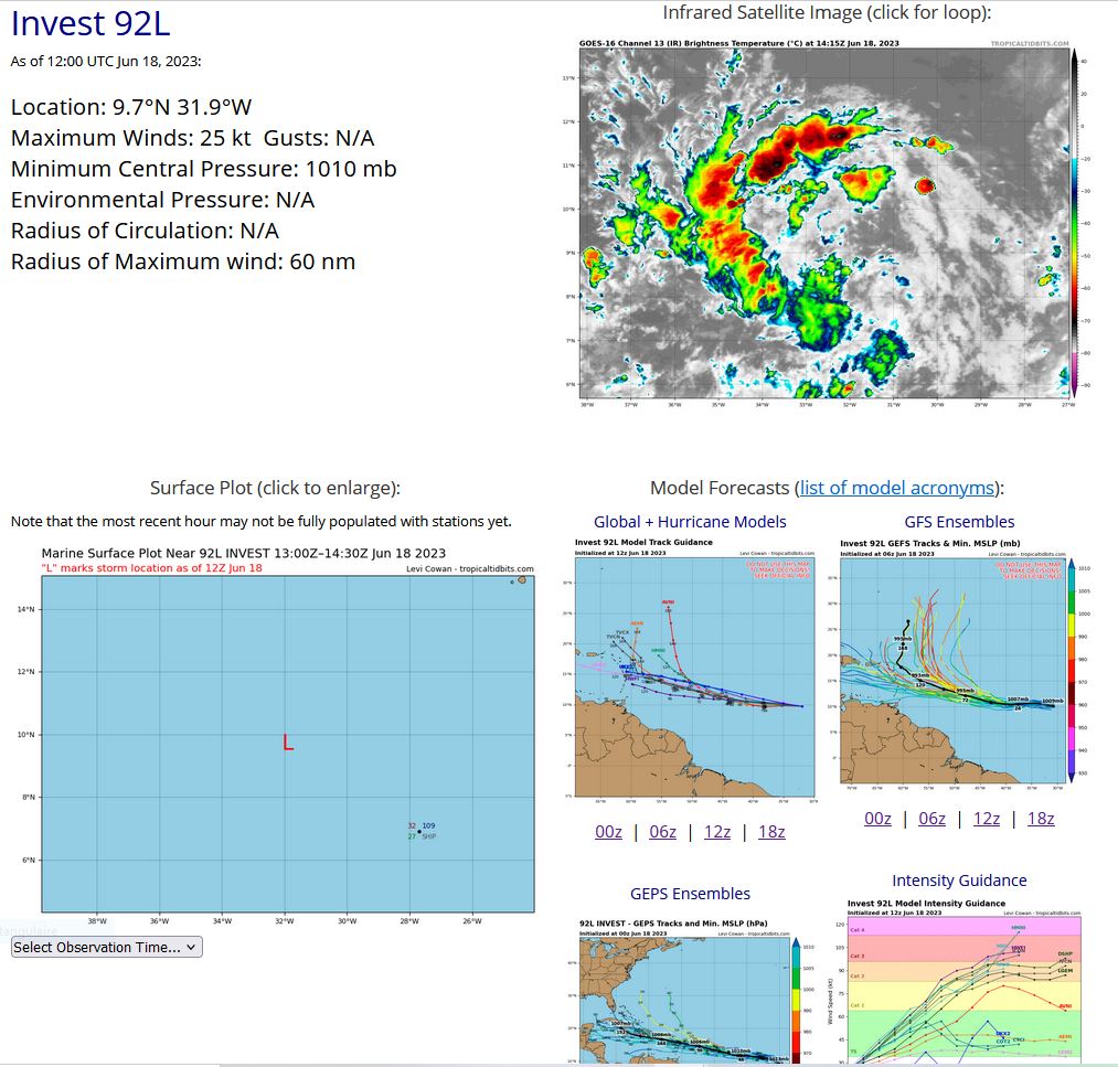 Tropical Cyclone Formation Alert issued for Invest 92L //Invest 90E//Over-land remnants of TC 02A(BIPARJOY)//1815utc