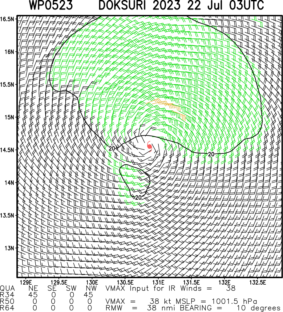 05W(DOKSURI) Typhoon intensity forecast by 36h//TD 04E//TS 05L(DON) new lease of life//Invest 98L//2203utc