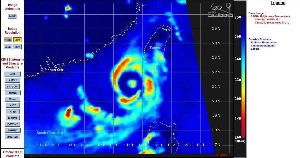 TYPHOON (TY) 05W (DOKSURI) IS IN THE MIDST OF ANOTHER EYEWALL REPLACEMENT CYCLE (ERC),