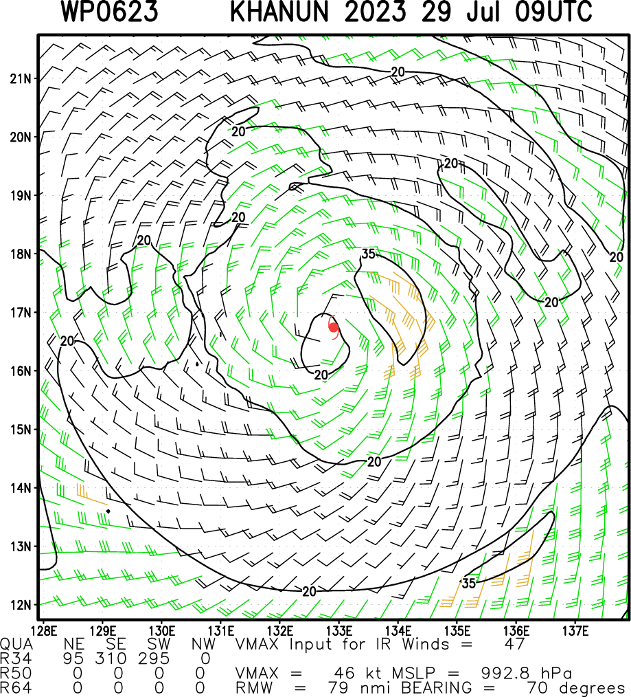 TS 06W(KHANUN) to peak at Typhoon Intensity by 48/72h close to OKINAWA//Invest 96L//05W(DOKSURI)Over-land remnants//2909utc 
