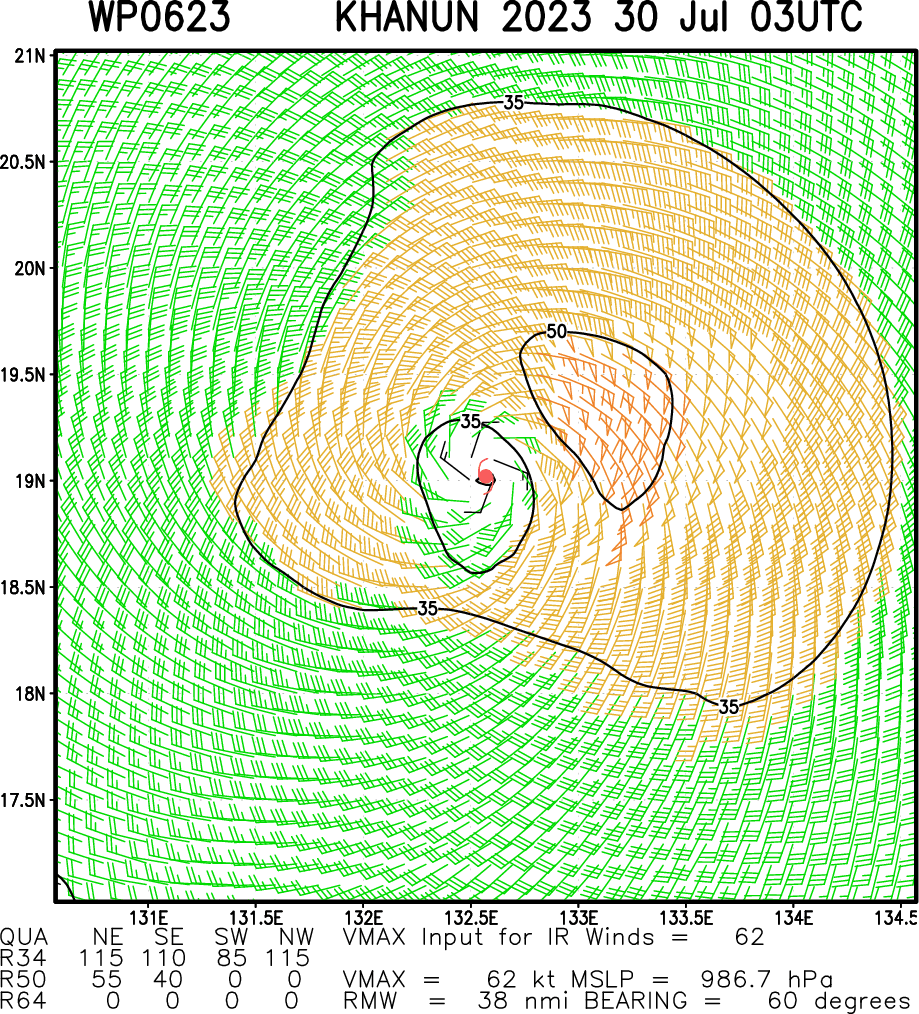 06W(KHANUN) intensifying to Typhoon CAT 2 US within 36h approaching OKINAWA//Invest 96E//Invest 96L//300300utc