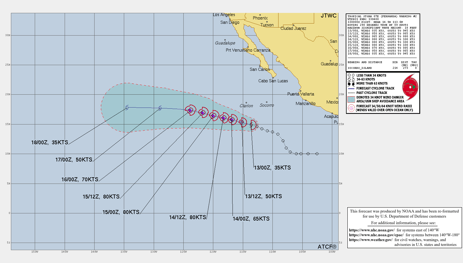 07L(LAN) to landfall over HONSHU near 48h at Typhoon intensity//Long-lived TS 05E(DORA)//TS 07E(FERNANDA)//Invest 99E//1303utc 