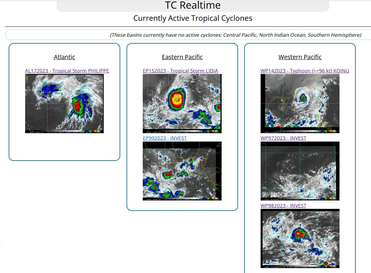 Typhoon 14W(KOINU) CAT 3 US defies forecasts//Invest 98W Tropical Cyclone Formation Alert//Invest 97W//TS 15E(LIDIA)//0609utc