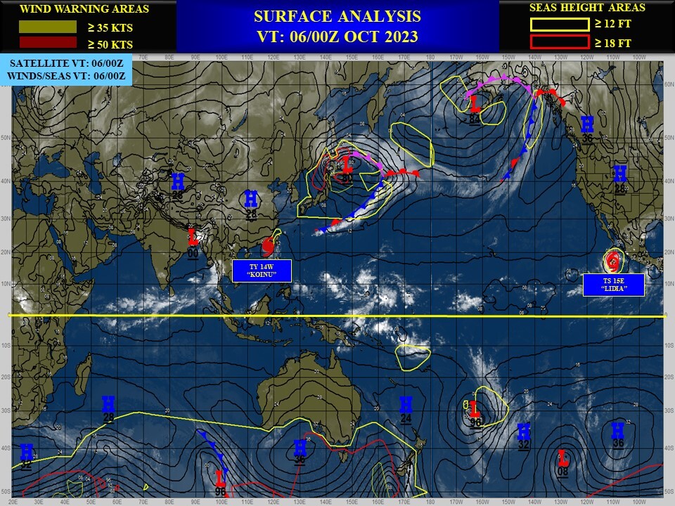 Typhoon 14W(KOINU) CAT 3 US defies forecasts//Invest 98W Tropical Cyclone Formation Alert//Invest 97W//TS 15E(LIDIA)//0609utc
