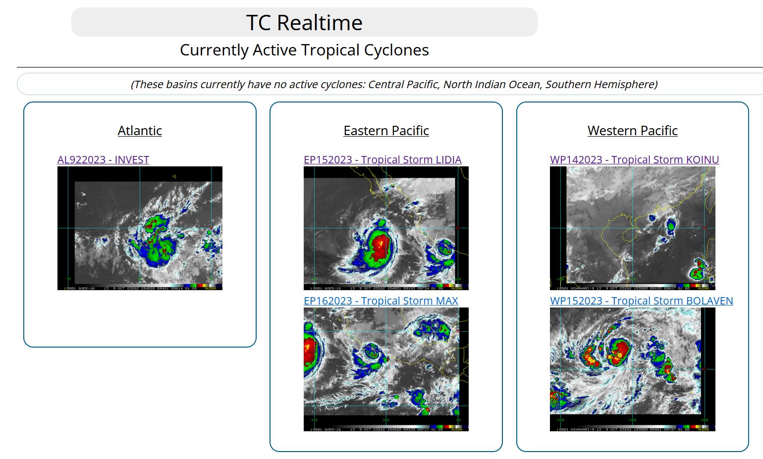 TS 15W(BOLAVEN) forecast to reach Super Typhoon Intensity by 72H//14W(KOINU) rapidly degrading//TS 15E(LIDIA)//TS 16E(MAX)//0915utc