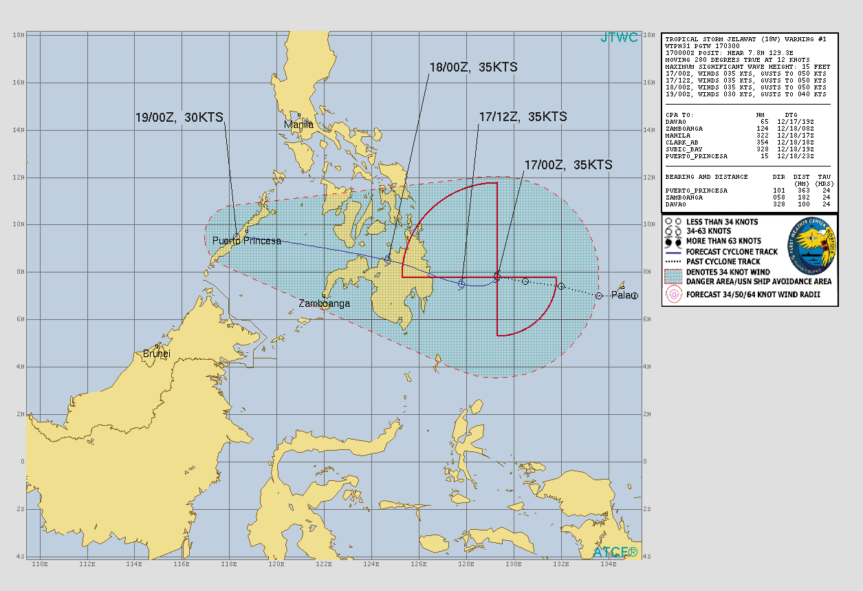 Tropical Storm 18W(JELAWAT)// 1703utc