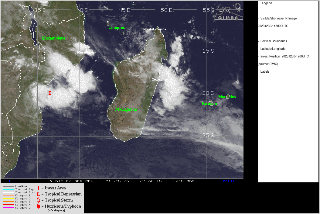 South Indian Ocean likely to get active next 10 days// Invest 95S// Invest 97A// 3012UTC