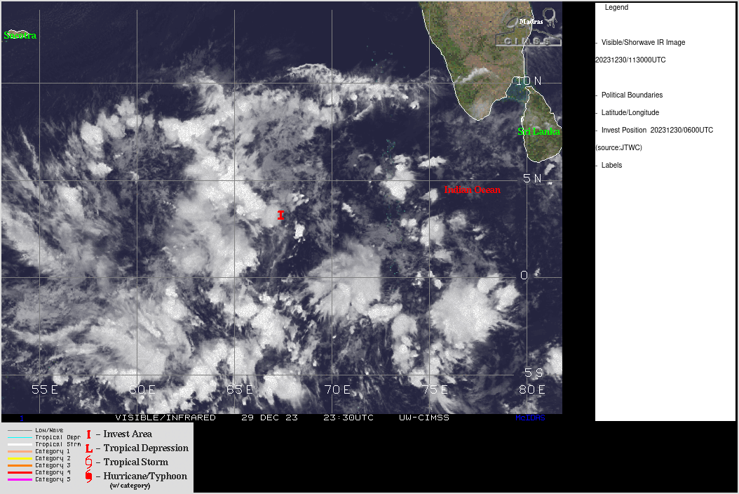 South Indian Ocean likely to get active next 10 days// Invest 95S// Invest 97A// 3012UTC