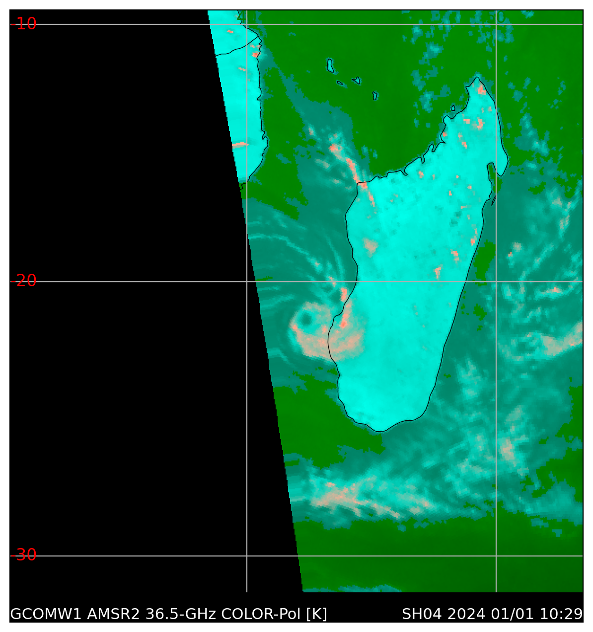 TC 04S(ALVARO) making landfall near Morombe/Madagascar close to Typhoon Intensity// 0115utc