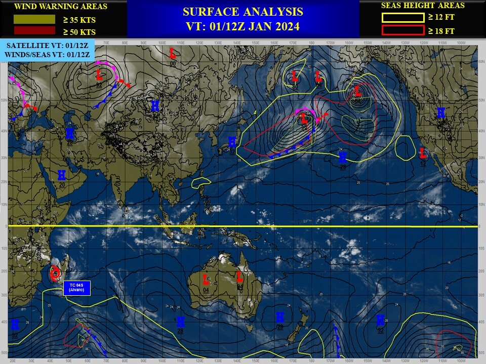 TC 04S(ALVARO) making landfall near Morombe/Madagascar close to Typhoon Intensity// 0115utc