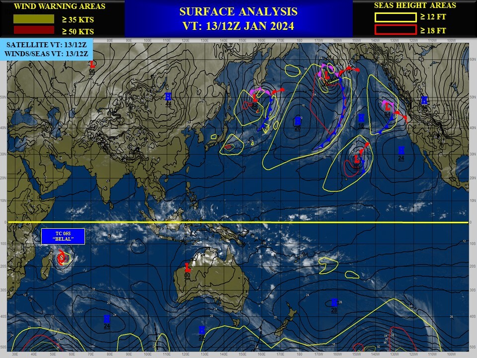 TC 05S(BELAL) is forecast to hit REUNION island by 48h with gusts potentially over 200km/h//1315utc