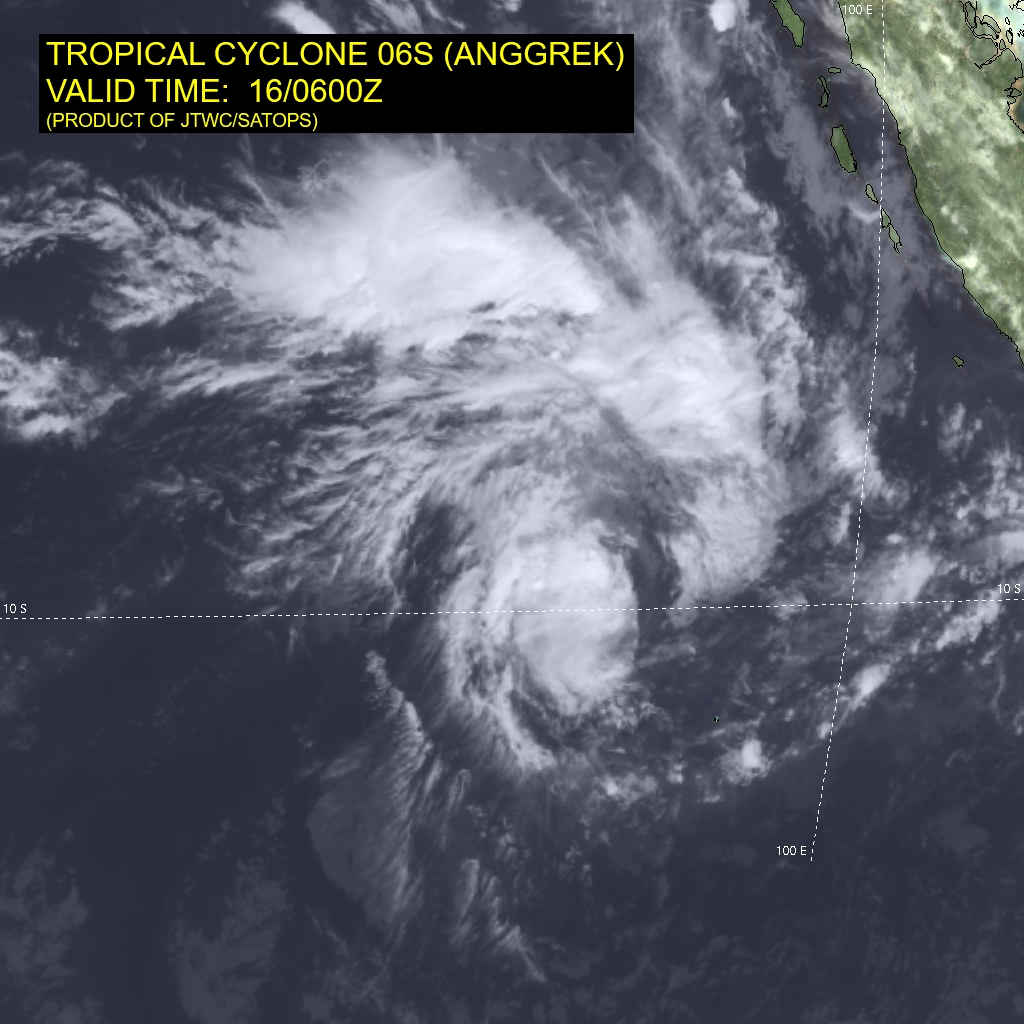 SATELLITE ANALYSIS, INITIAL POSITION AND INTENSITY DISCUSSION: ANIMATED ENHANCED INFRARED (EIR) SATELLITE IMAGERY DEPICTS TROPICAL CYCLONE (TC) 06S (SIX) CONTINUING TO DEVELOP AS IT VERY SLOWLY TRACKS EASTWARD OVER THE PAST 12 HOURS. CENTRALIZED DEEP CONVECTION PERSISTS AND FORMATIVE SPIRAL BANDS OF DEEP CONVECTION ARE OBSERVED THROUGHOUT THE NORTHERN PERIPHERY OF THE SYSTEM. OUTFLOW ALOFT REMAINS CONDUCIVE FOR DEVELOPMENT, WITH EVIDENCE OF CIRRUS FILAMENTS DRIFTING BOTH EQUATORWARD AND POLEWARD ON ANIMATED EIR SATELLITE IMAGERY. WIND SHEAR IS FORECAST TO REMAIN LOW TO MODERATE (10-20 KTS) THROUGH TAU 96, WITH SUPPORTIVE SEA SURFACE TEMPERATURES (28-29 C) OVER THE SAME INTERVAL. THE INITIAL POSITION IS PLACED WITH MEDIUM CONFIDENCE BASED ON A 151544Z METOP-B SCATTEROMETER IMAGE. THE INITIAL INTENSITY OF 40 KTS IS ASSESSED WITH HIGH CONFIDENCE BASED ON THE AFOREMENTIONED SCATTEROMETRY IMAGE, AS WELL AS THE SUBJECTIVE AND OBJECTIVE INTENSITY ESTIMATES LISTED BELOW.