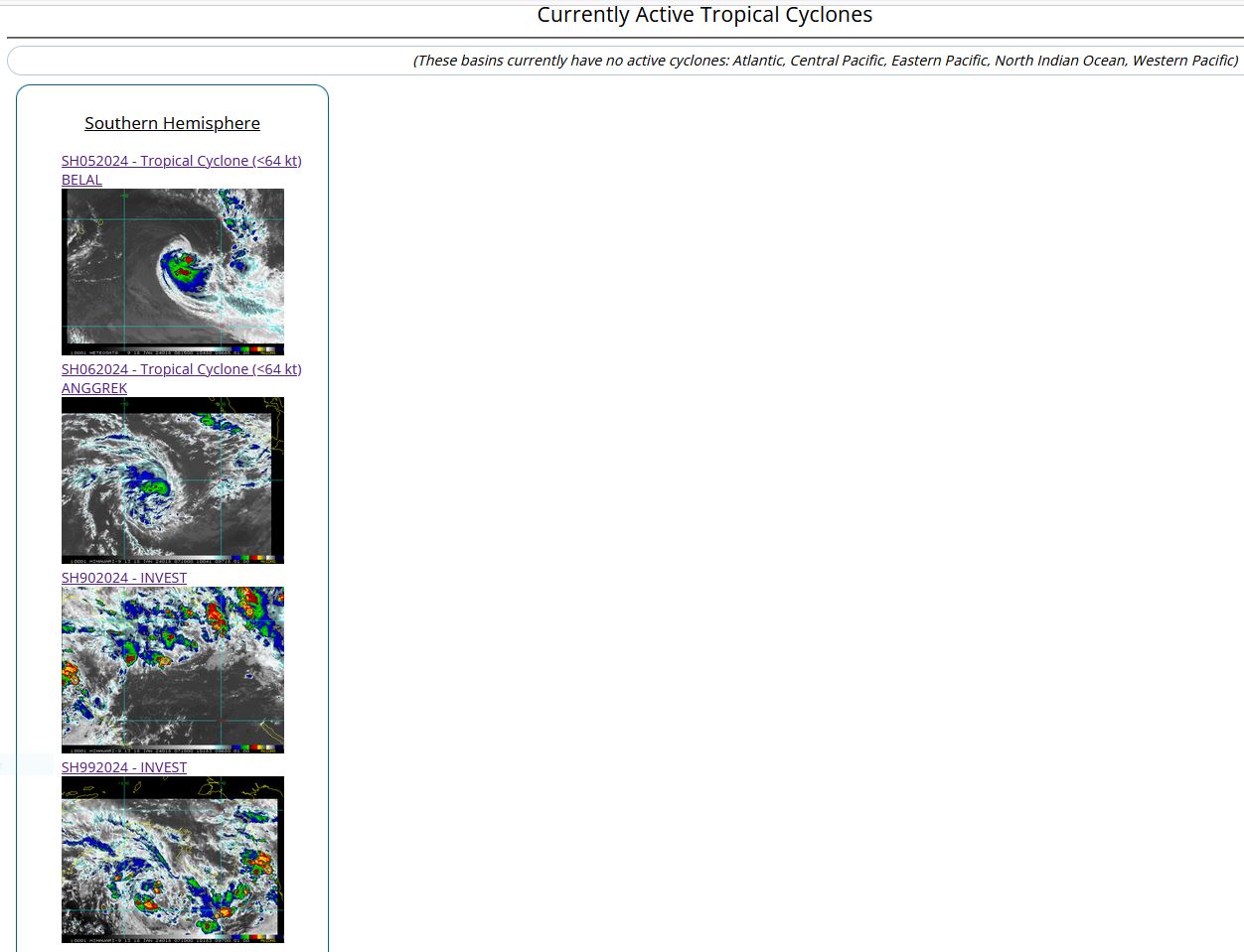 TC 05S(BELAL)// TC 06S(ANGGREK)//Invest 90P//Invest 99S// 3 Week Tropical Cyclone Formation Probability//1809utc