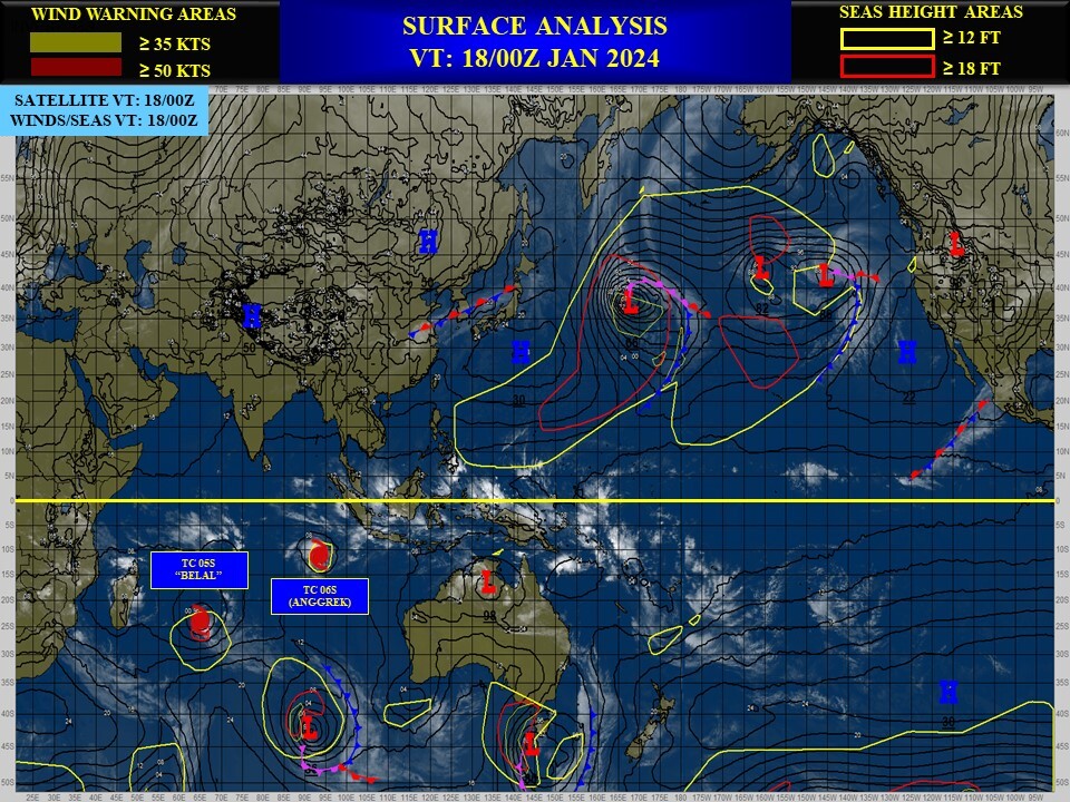 TC 05S(BELAL)// TC 06S(ANGGREK)//Invest 90P//Invest 99S// 3 Week Tropical Cyclone Formation Probability//1809utc