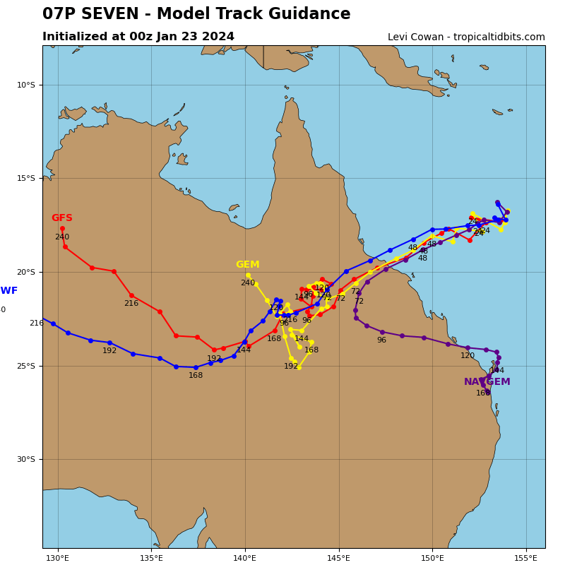 TC 06S(ANGGREK)// TC 07P// Invest 92S// Invest 99S// 2309utc updates