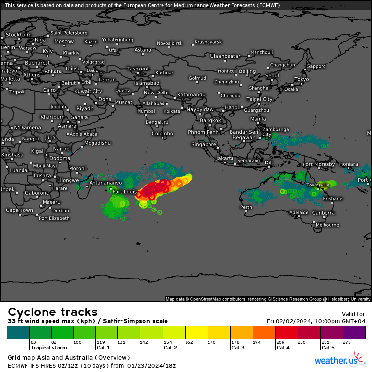 TC 07P intensifying//TC 06S(ANGGREK) re-intensifying//TCFA issued for Invest 92S//3 Week Tropical Cyclone Formation Probability//2403utc