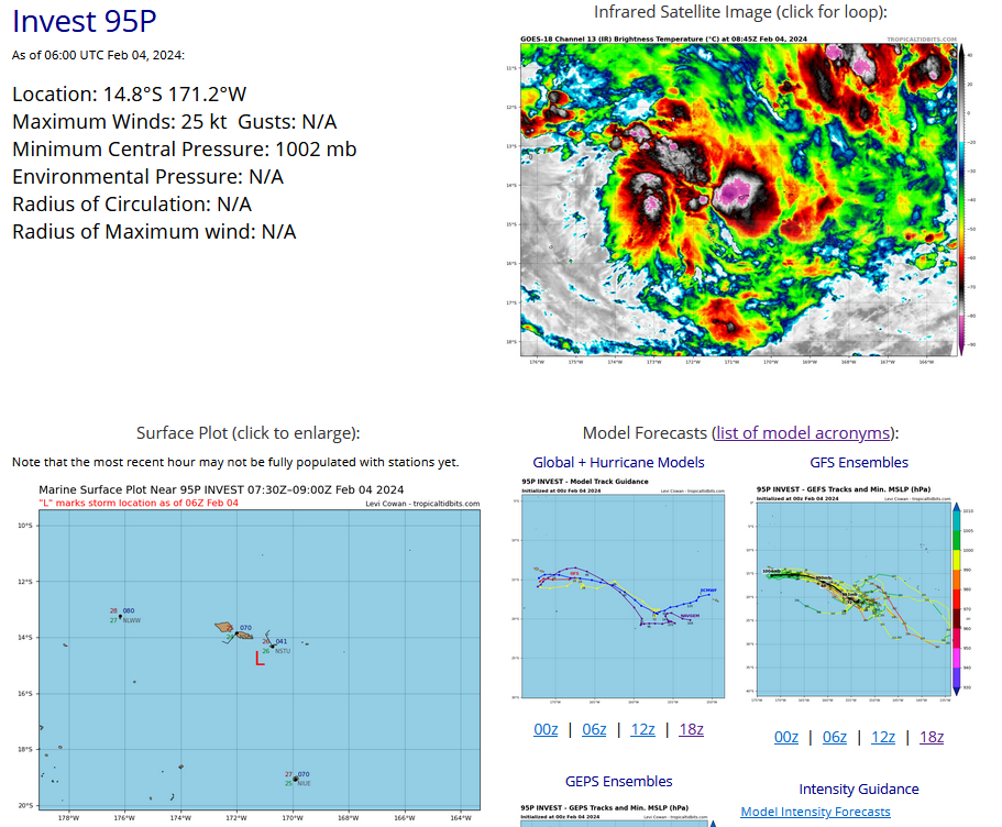 INVEST 95P up-graded to MEDIUM// OVERLAND Remnants of TC 07P(KIRRILY)//INVEST 94P// 0409utc