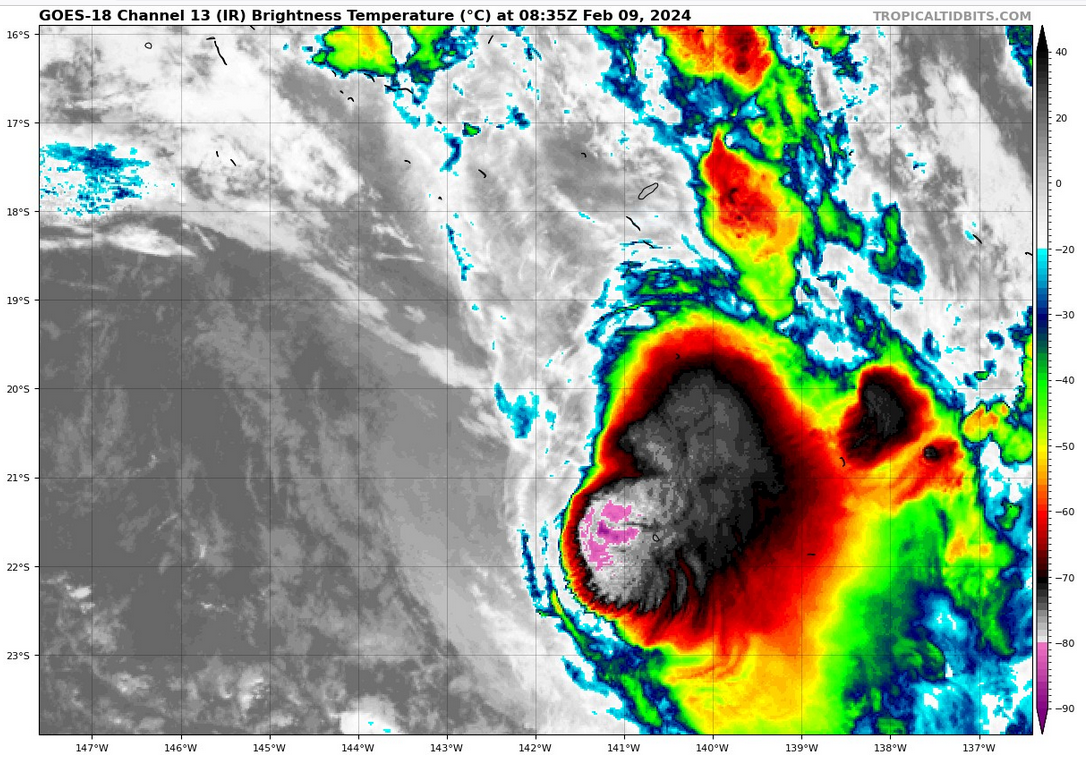 TC 12P//Remnants of TC 11P(OSAI)// 10P(NAT) Subtropical// INVEST 90S// 10 DAY ECMWF Storm Tracks//0909utc